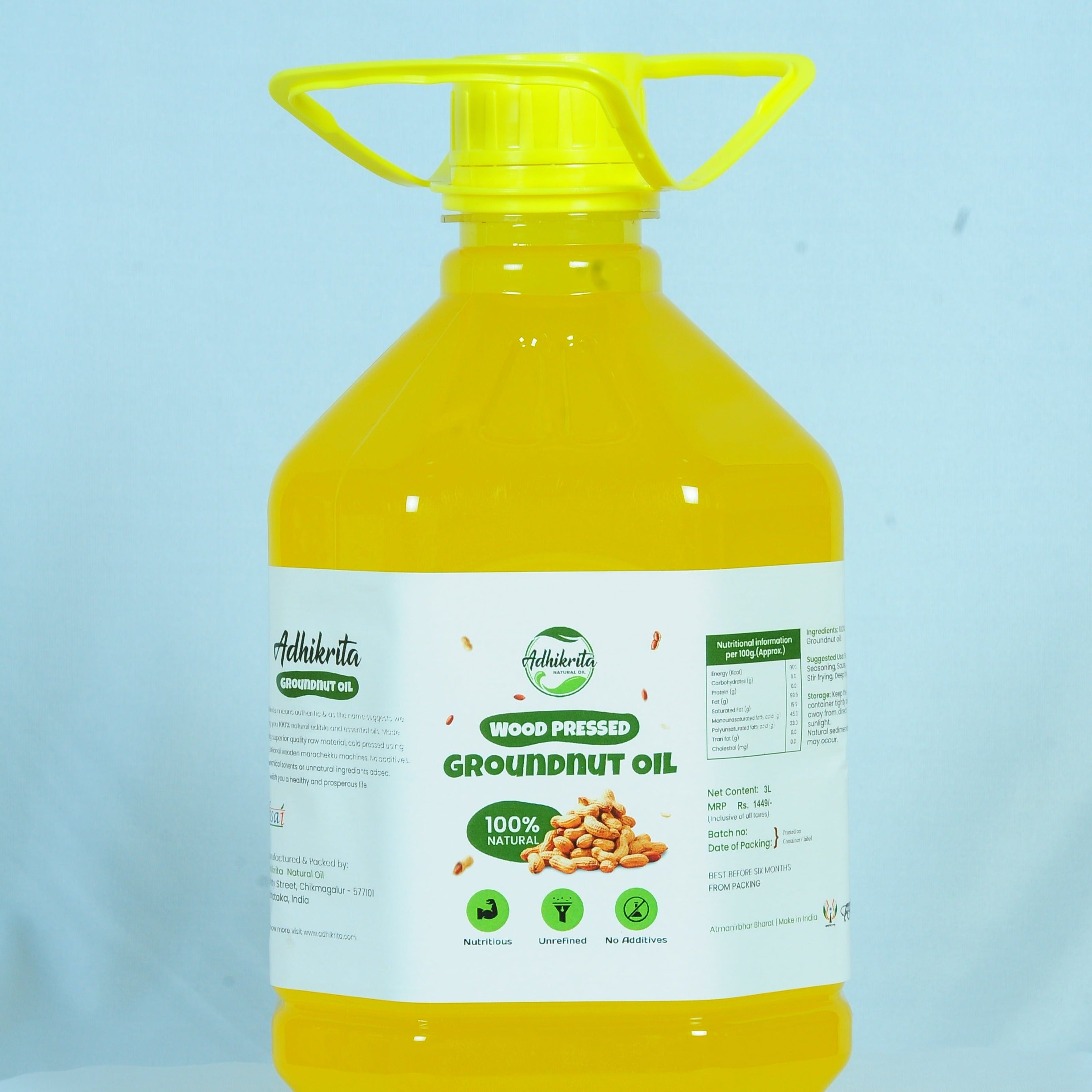 Cold Pressed Groundnut Oil